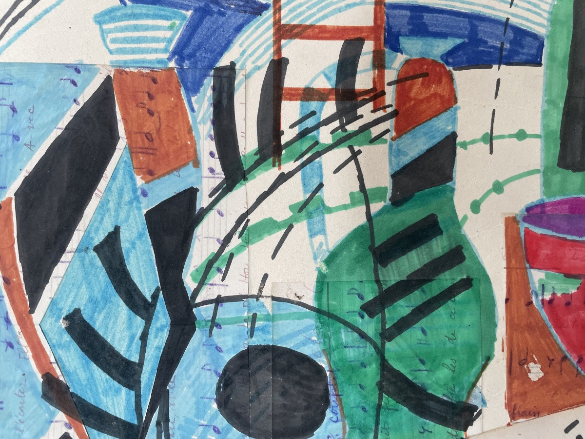 Gouache et collages de Franciska Clausen -photo-3