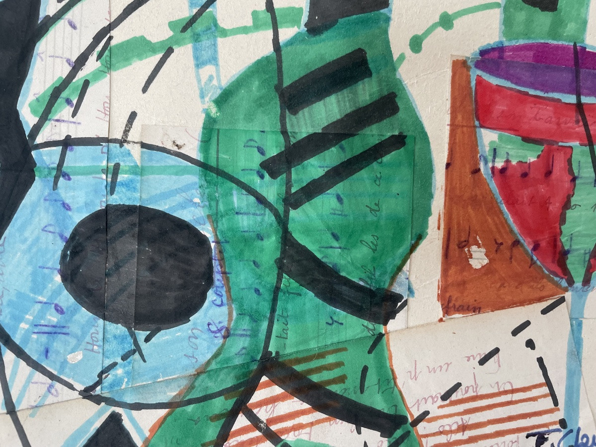 Gouache et collages de Franciska Clausen -photo-5