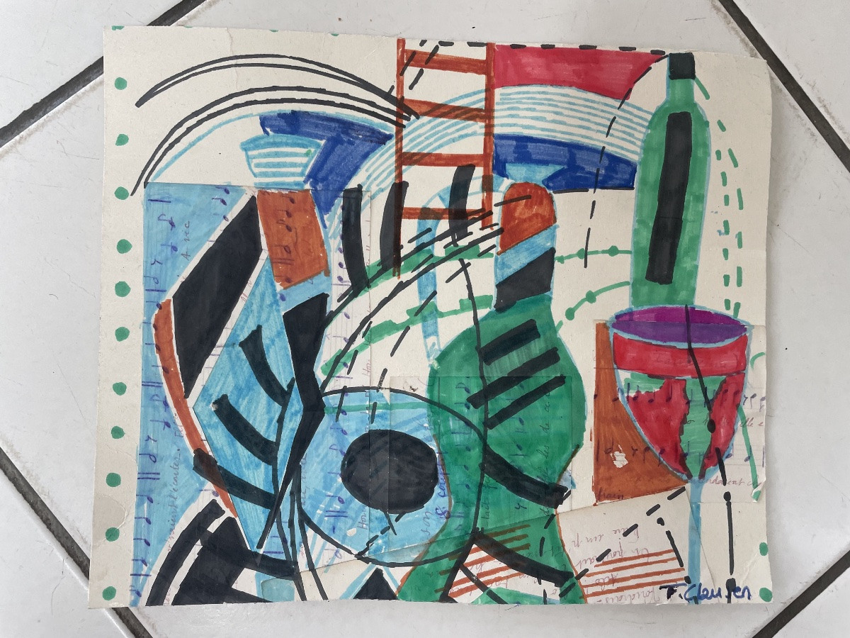 Gouache et collages de Franciska Clausen -photo-6