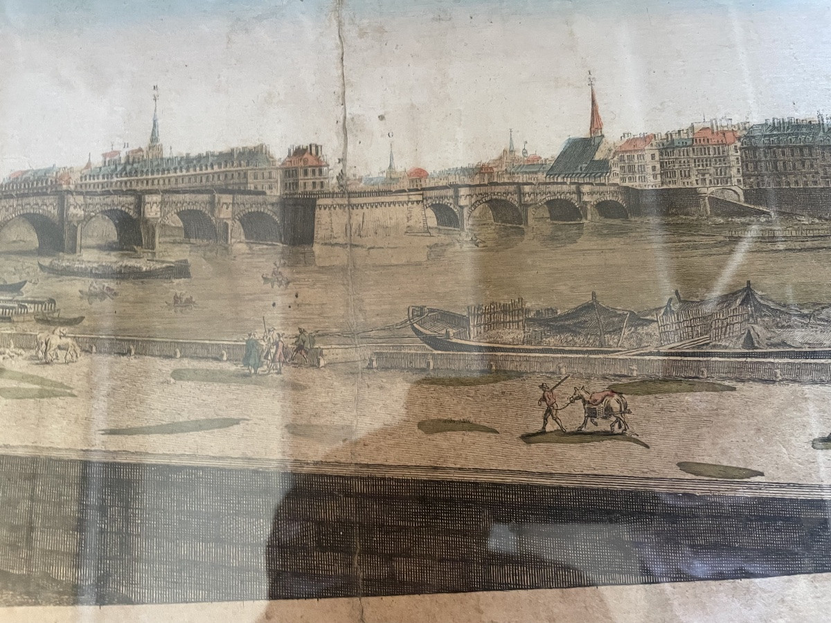 Gravure  d’une vue de Paris -photo-5