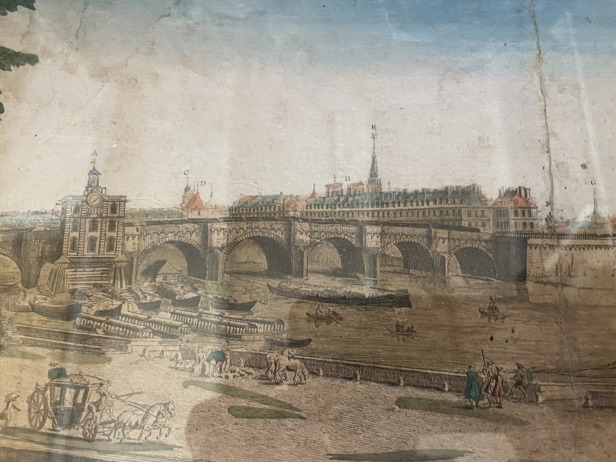 Gravure  d’une vue de Paris -photo-6