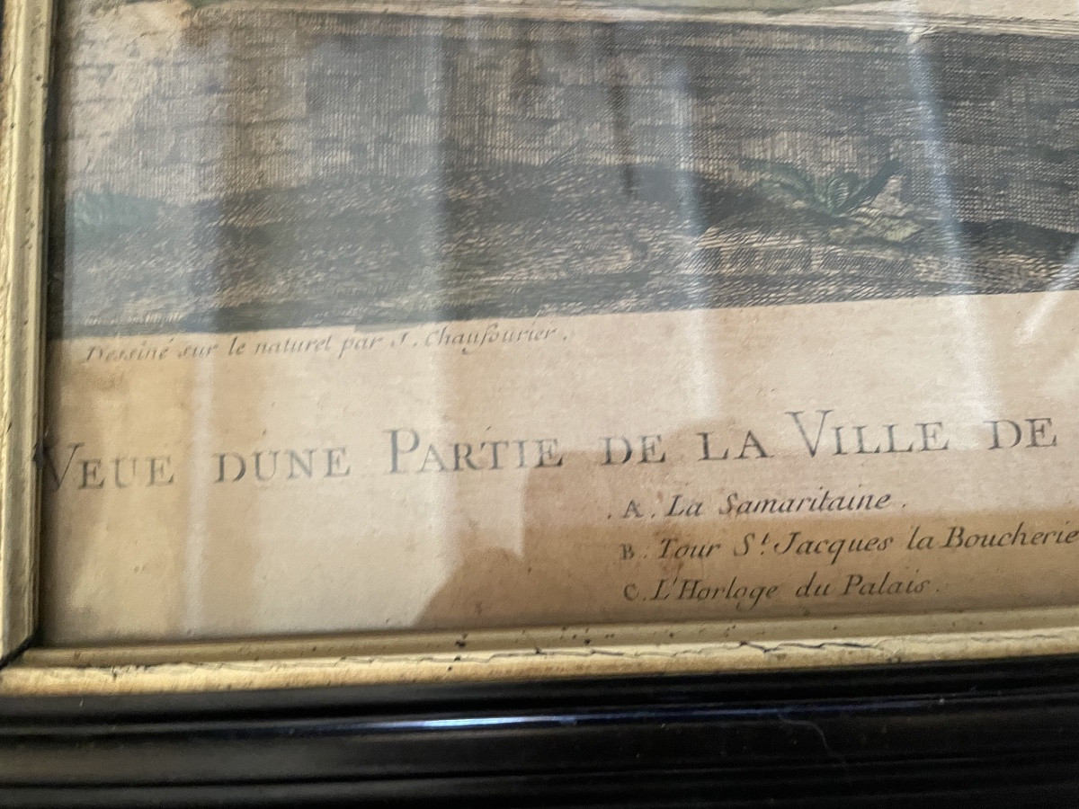 Gravure  d’une vue de Paris -photo-7