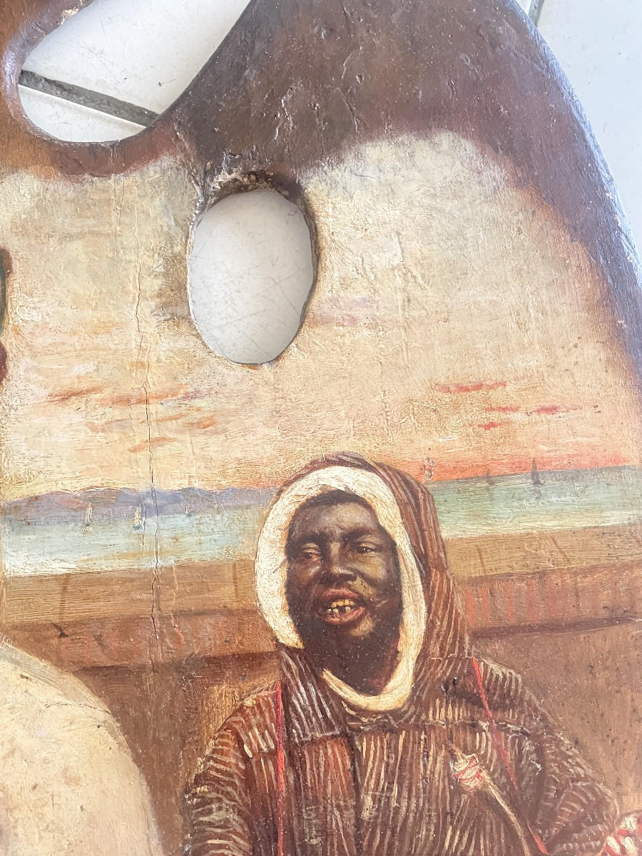 Palette de peintre orientaliste -photo-4