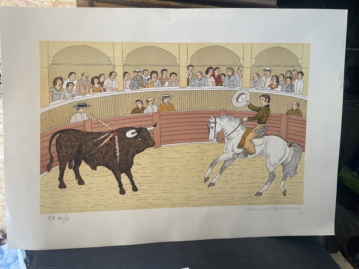 Lithograph By Vincent Haddelsey -photo-3