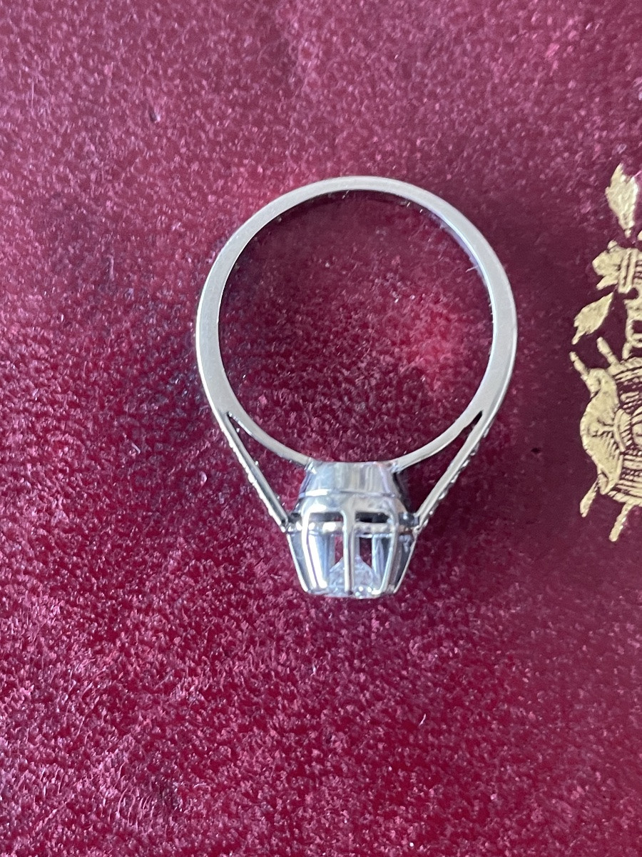 Bague Solitaire or avec diamant -photo-1