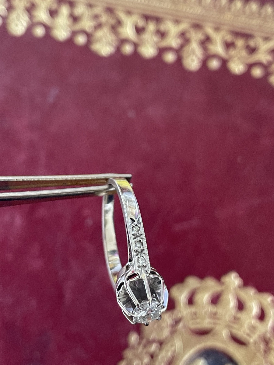 Bague Solitaire or avec diamant -photo-4
