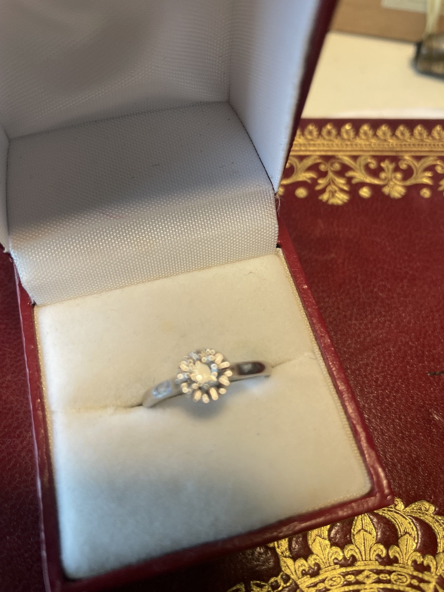 Bague or solitaire diamant -photo-1