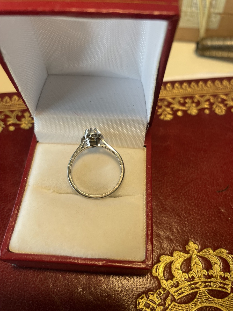 Bague or solitaire diamant -photo-3