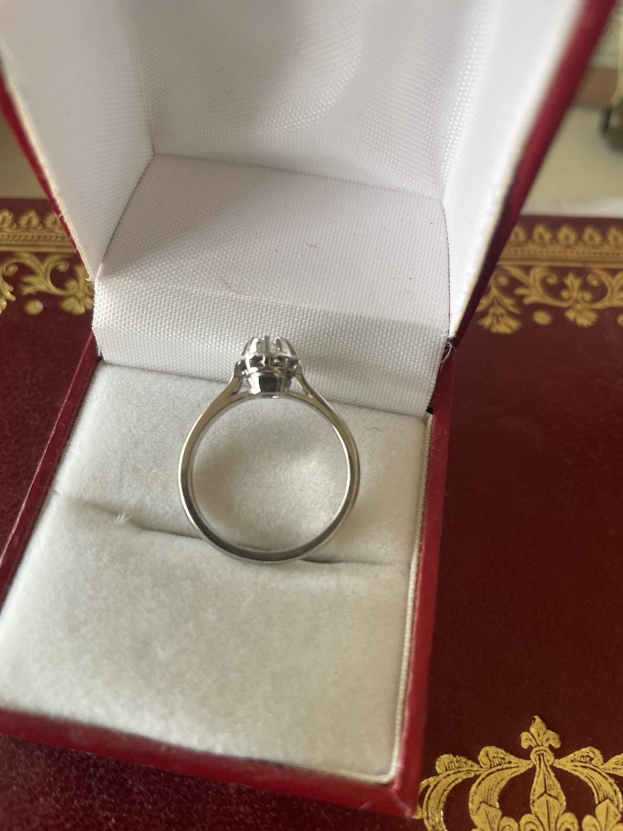 Bague or solitaire diamant -photo-4