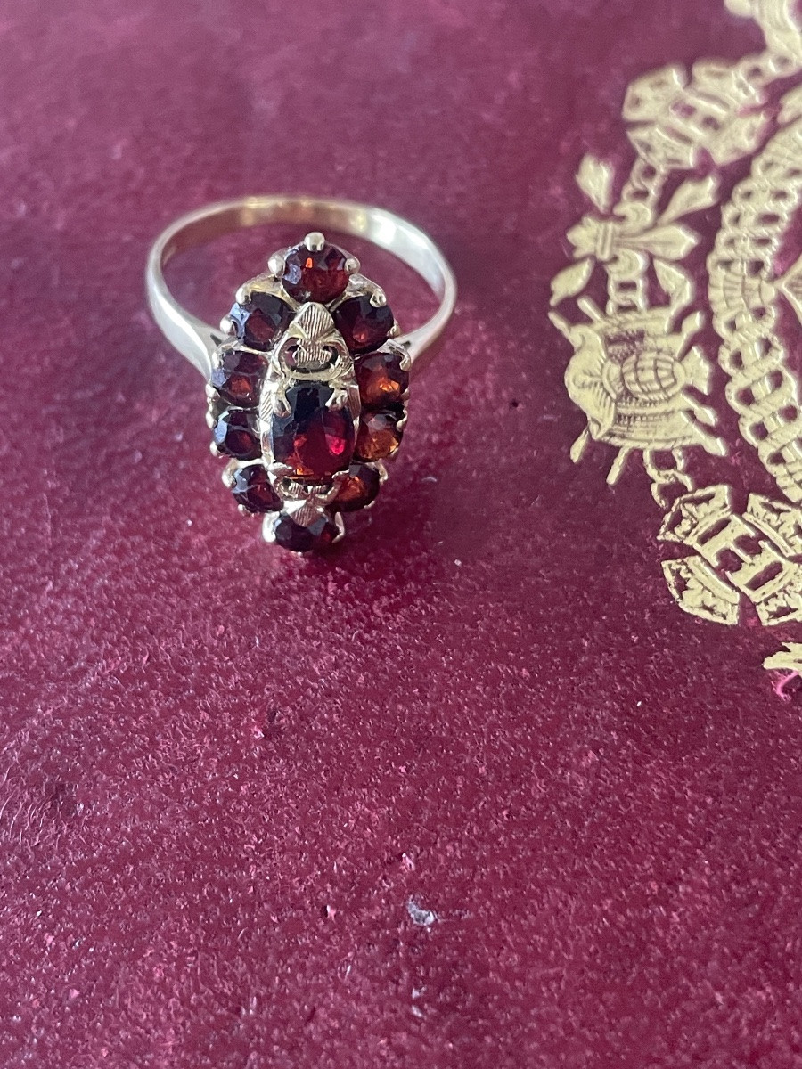 Gold And Garnet Ring -photo-7