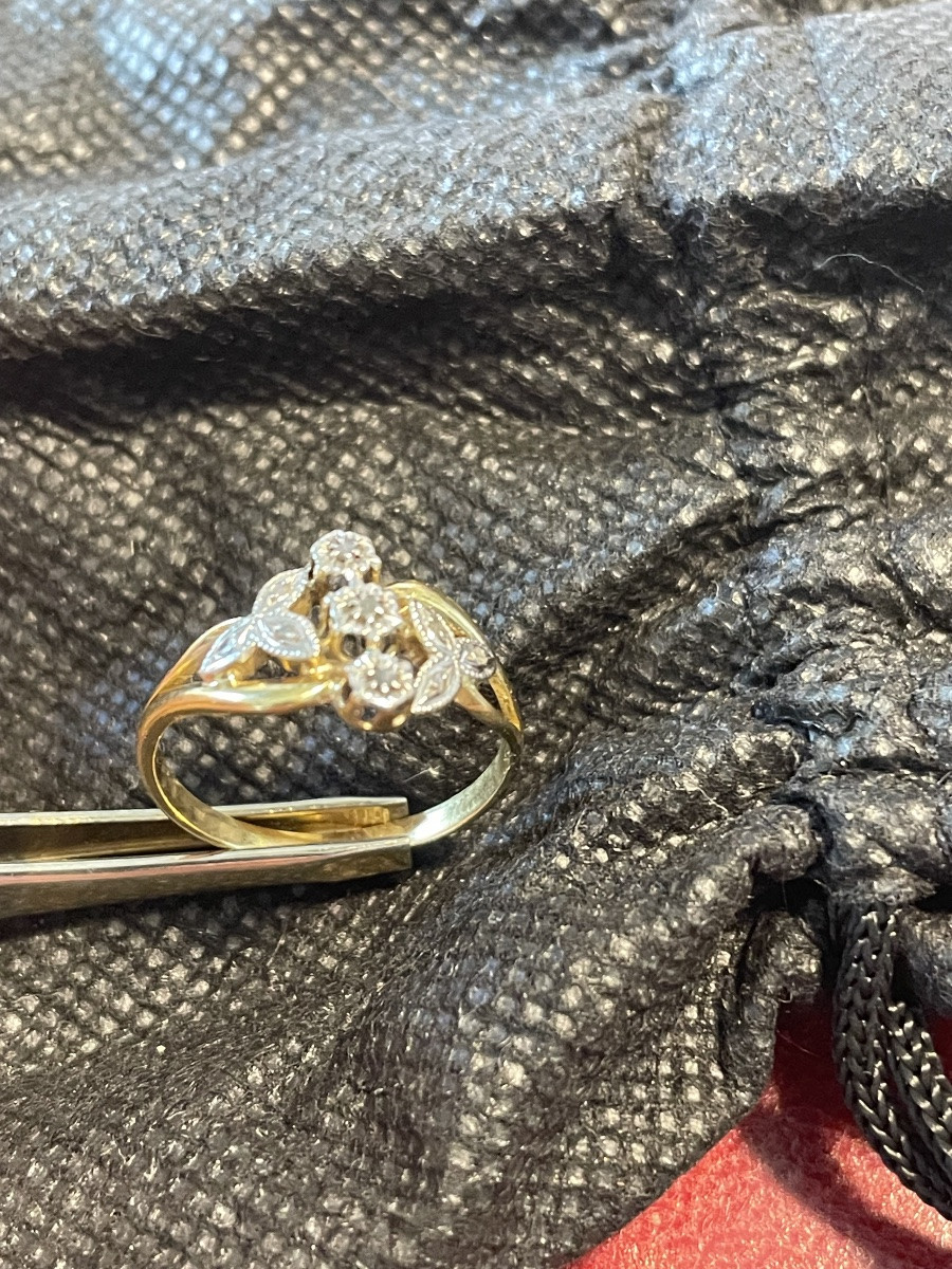 Gold And Pink Diamond Ring -photo-1