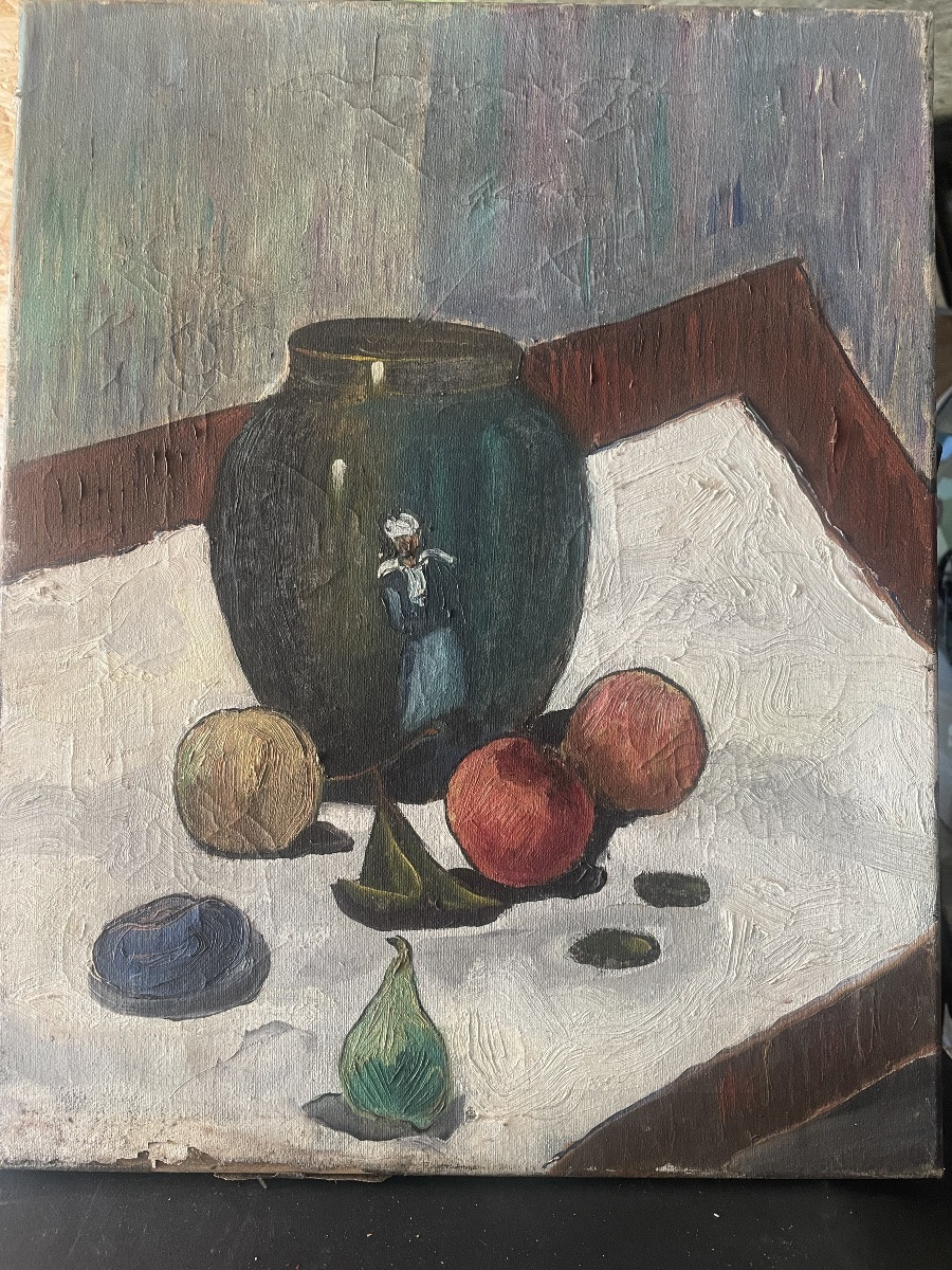 Still Life With Fig And Peaches -photo-3