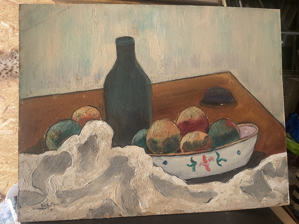 Still Life With Fig And Peaches -photo-3