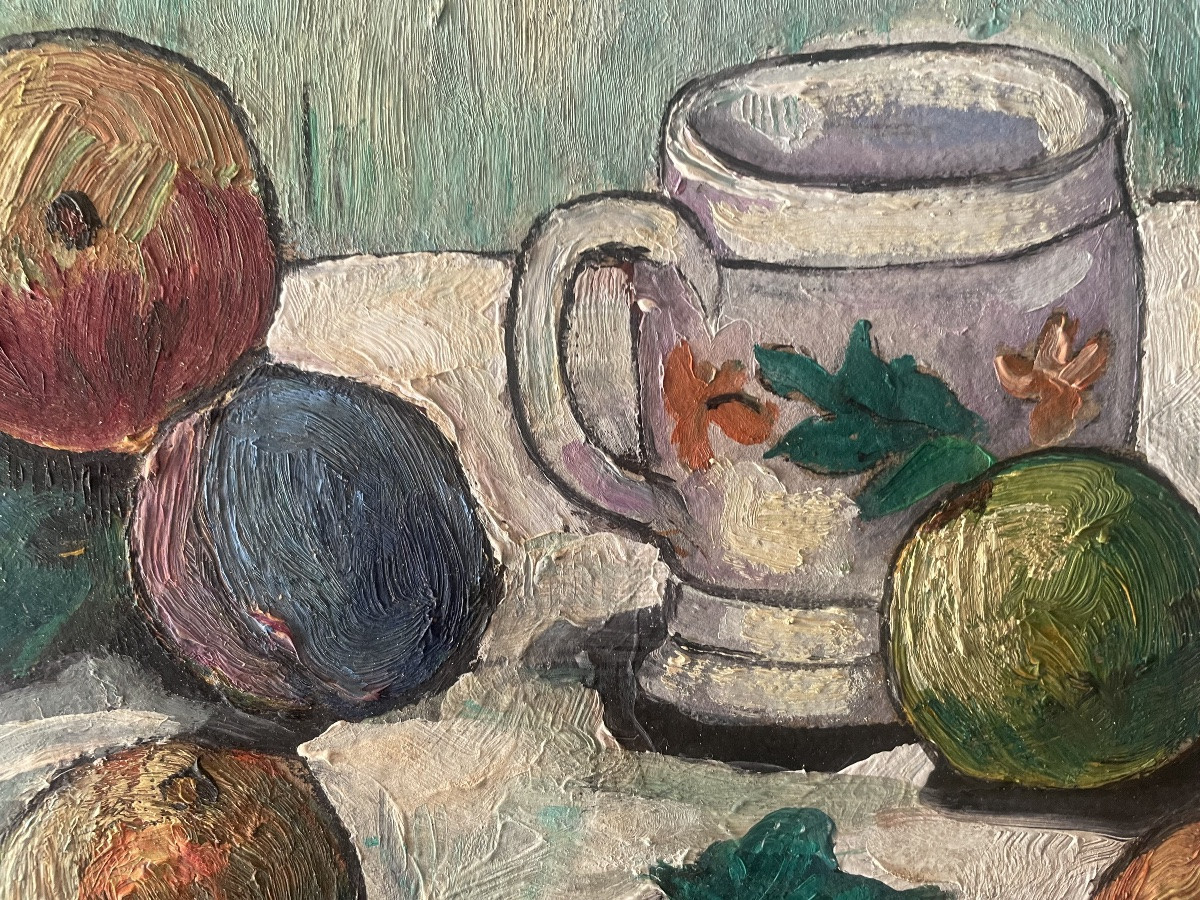 Still Life With Fruit By Aubin -photo-3