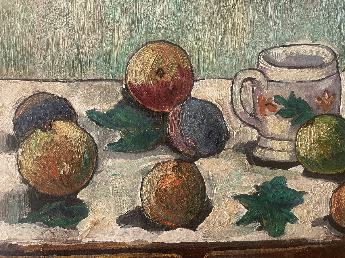 Still Life With Fruit By Aubin -photo-6