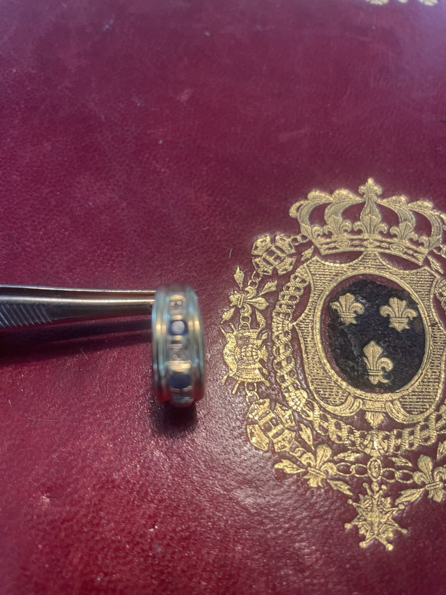 Gold Ring With Sapphires And Diamonds -photo-6