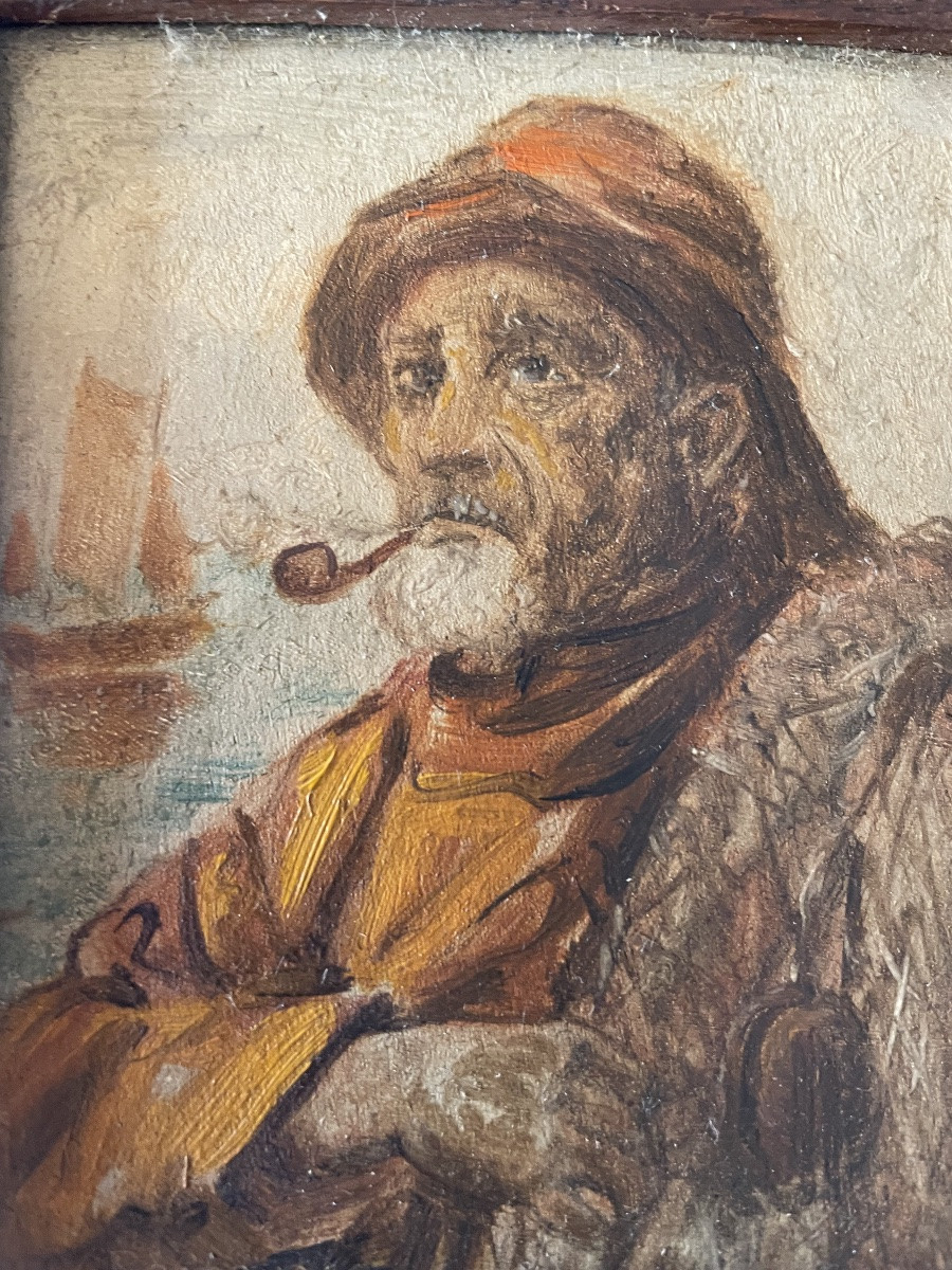 Pair Of Breton Paintings By J. Ramaugé -photo-7