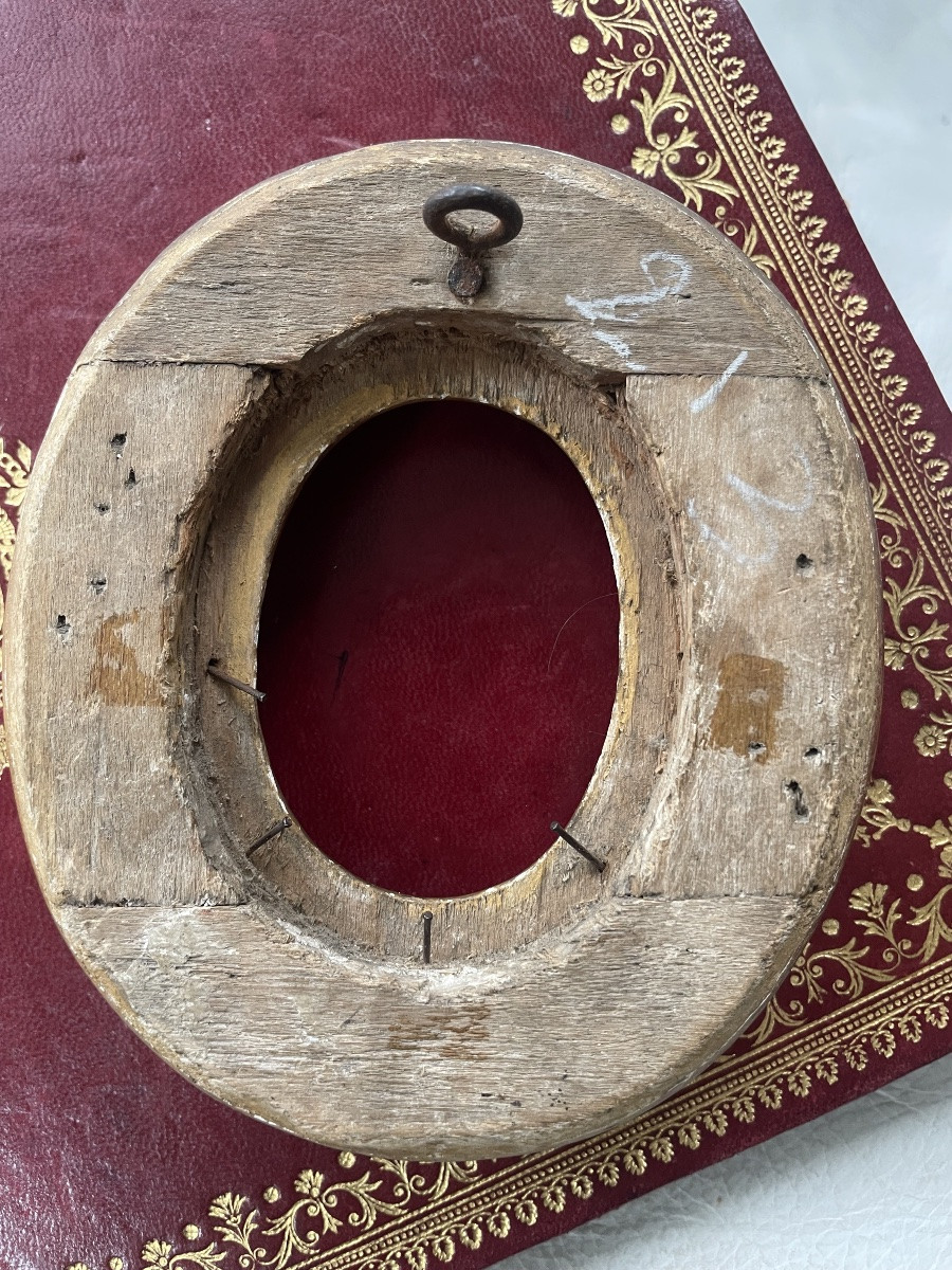 Small Oval Frame 18th Century Louis XVI -photo-4