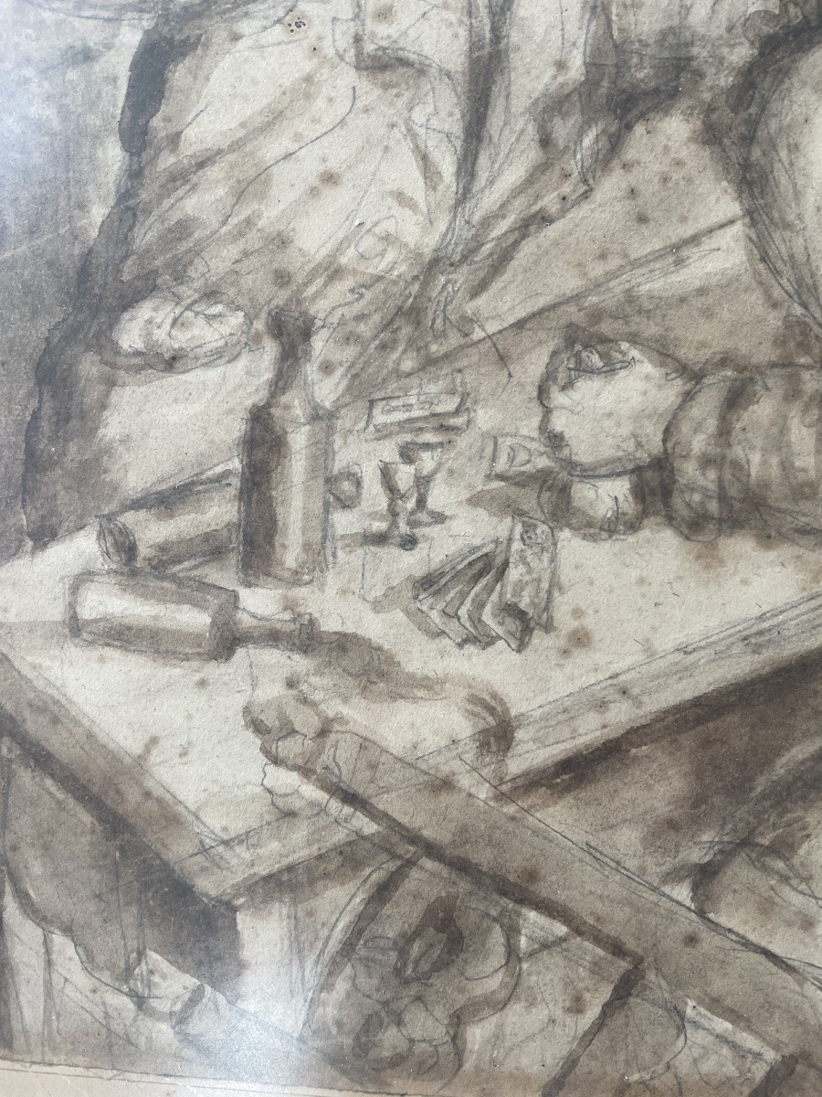 Dessin scène d’auberge -photo-6