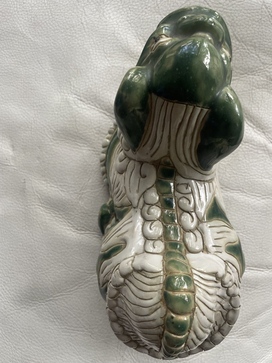 Dog Of Fo Enamelled Earthenware -photo-1