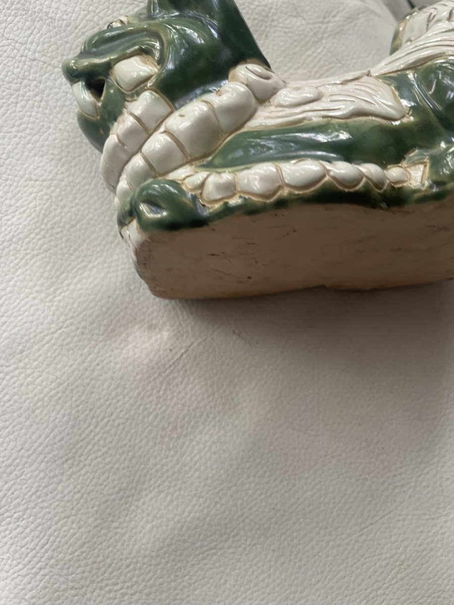 Dog Of Fo Enamelled Earthenware -photo-3