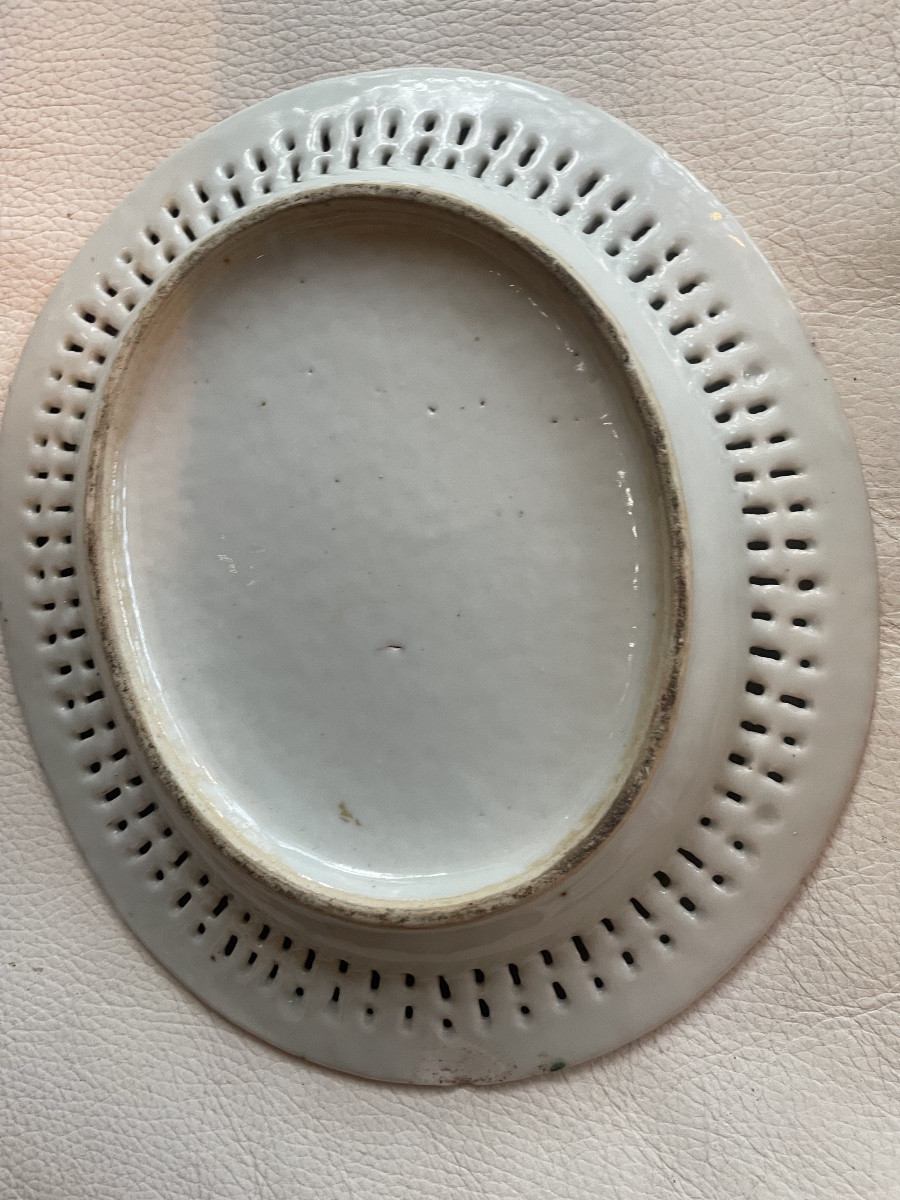 Cantonese Porcelain Basket And Dish -photo-6