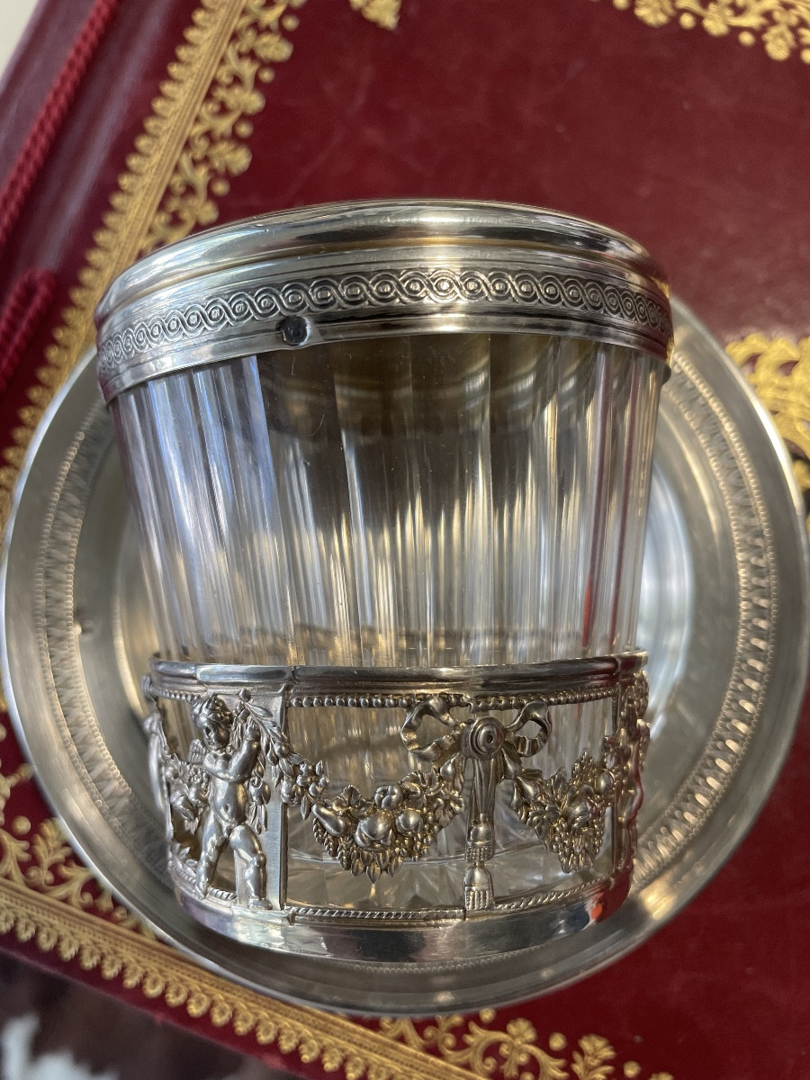Sucrier argent aux angelots 