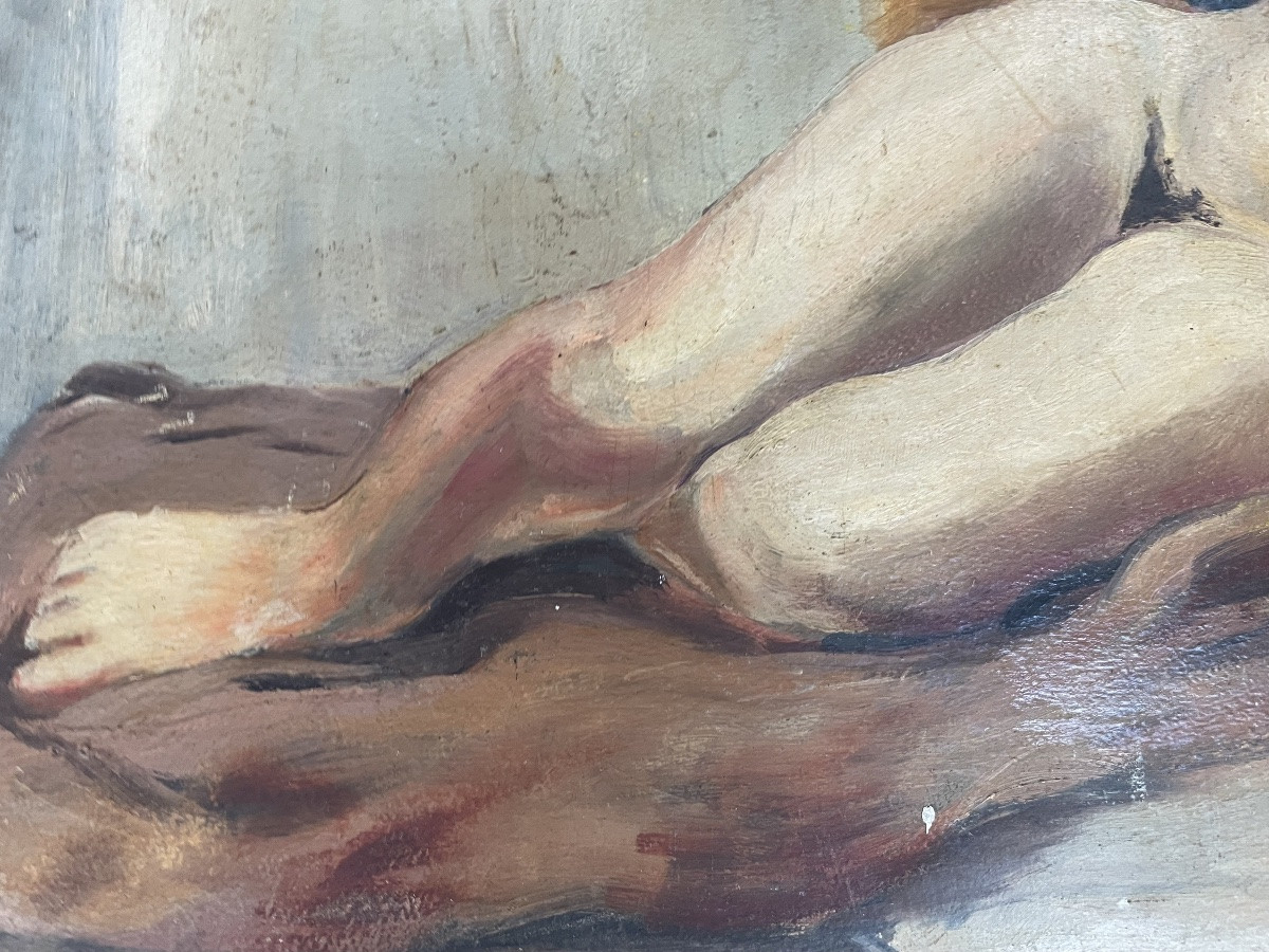 Reclining Nude By Audoin -photo-2