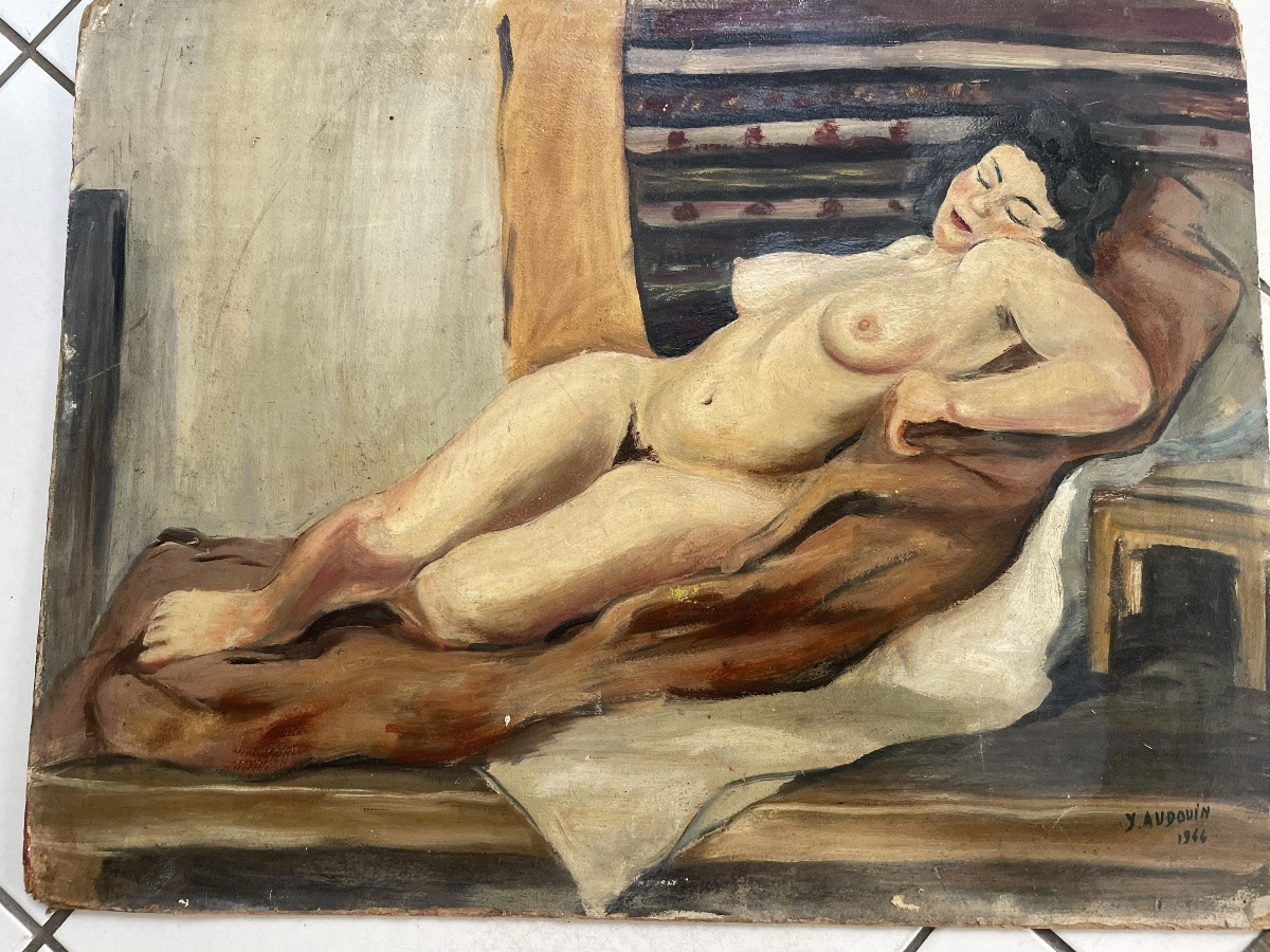 Reclining Nude By Audoin -photo-5