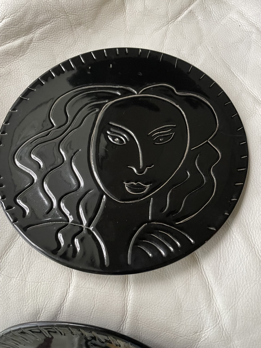 Pair Of Vallauris Dishes 