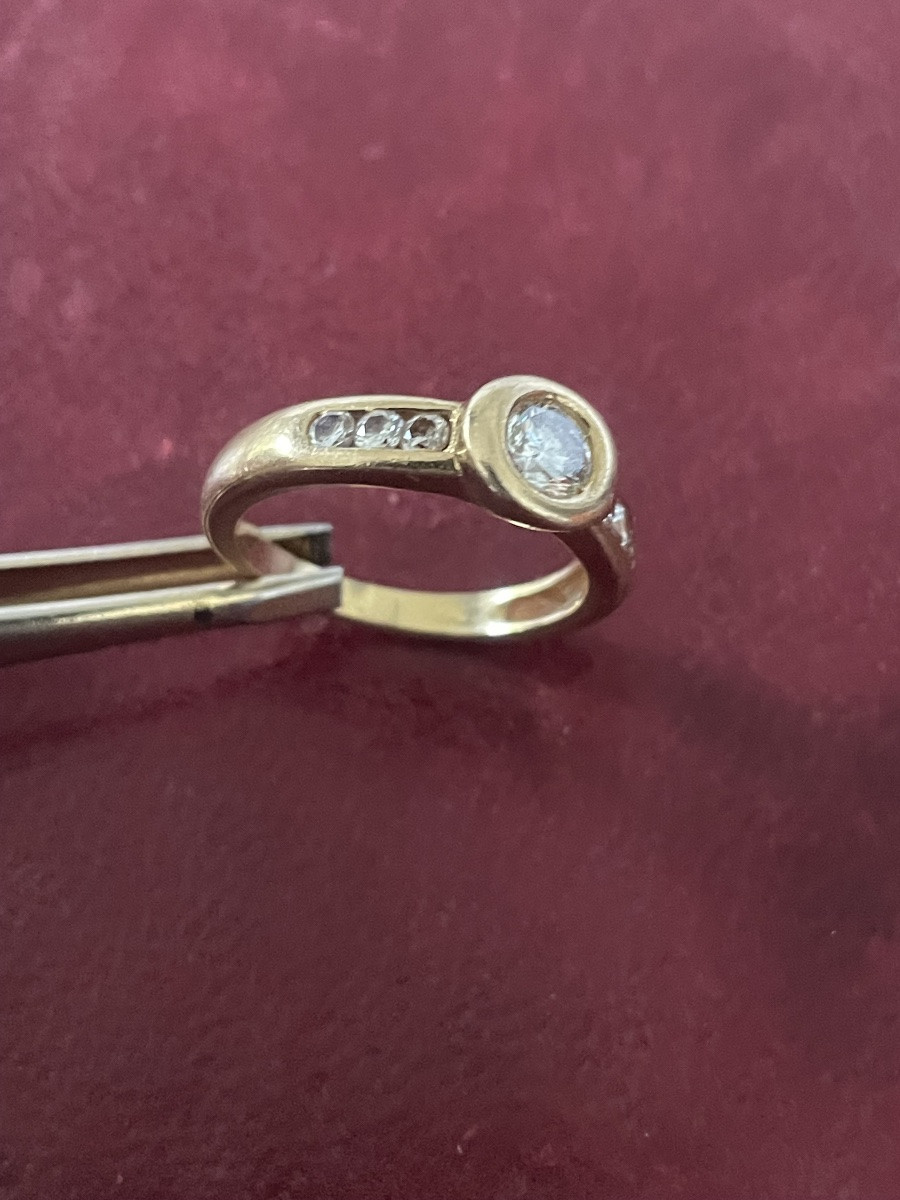 Gold And Diamond Ring -photo-2