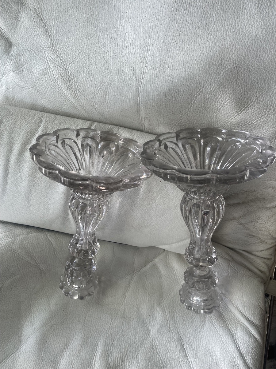 Paire de bougeoirs cristal -photo-4