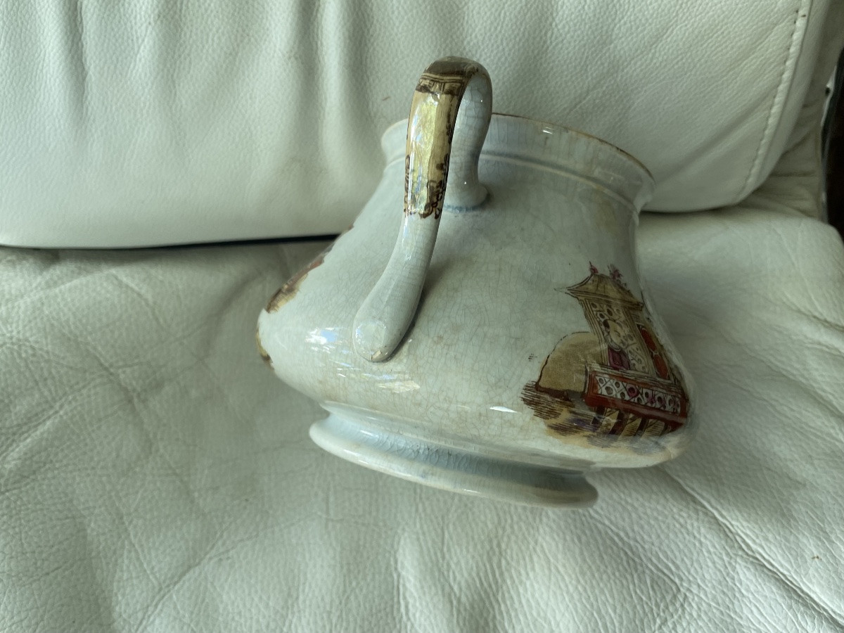 Sucrier faïence  de Vieillard Bordeaux -photo-7