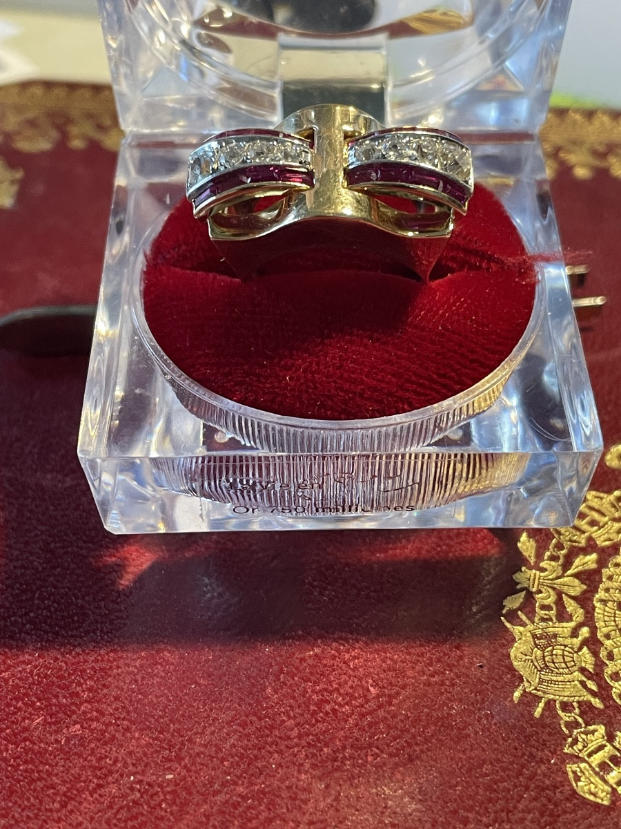 Art Deco Gold Tank Ring -photo-7