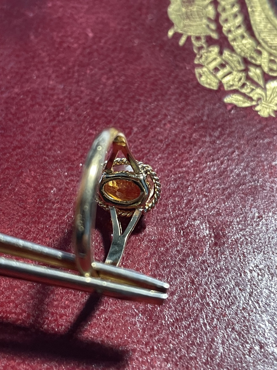 Bague or et citrine -photo-2