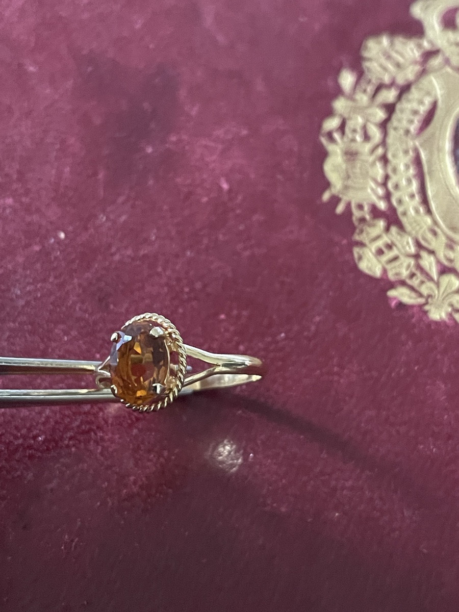 Bague or et citrine -photo-5