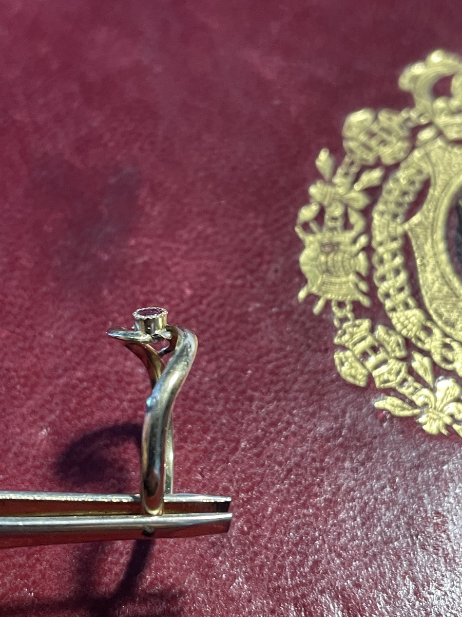 Bague or et rubis -photo-2