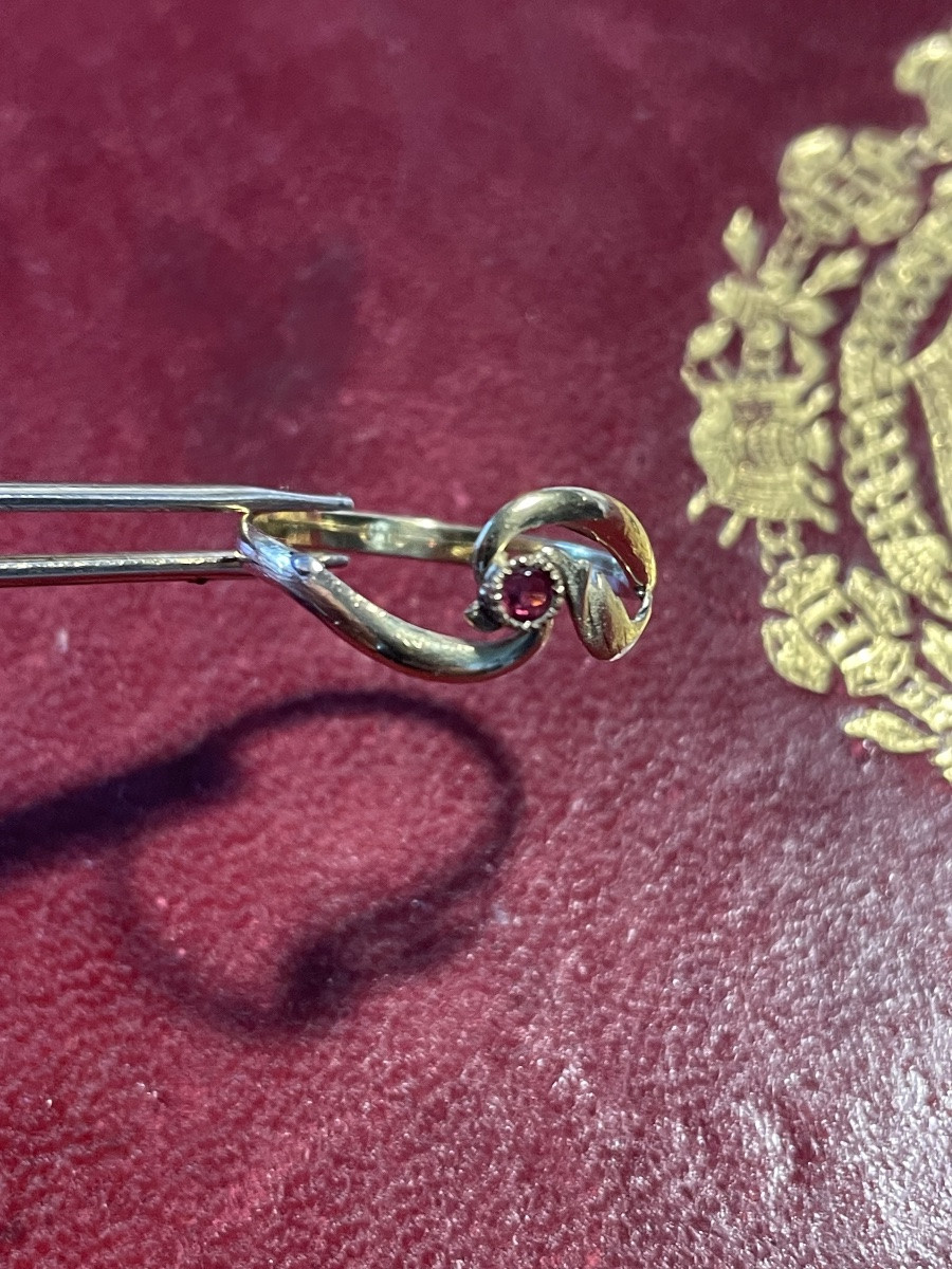 Bague or et rubis -photo-4