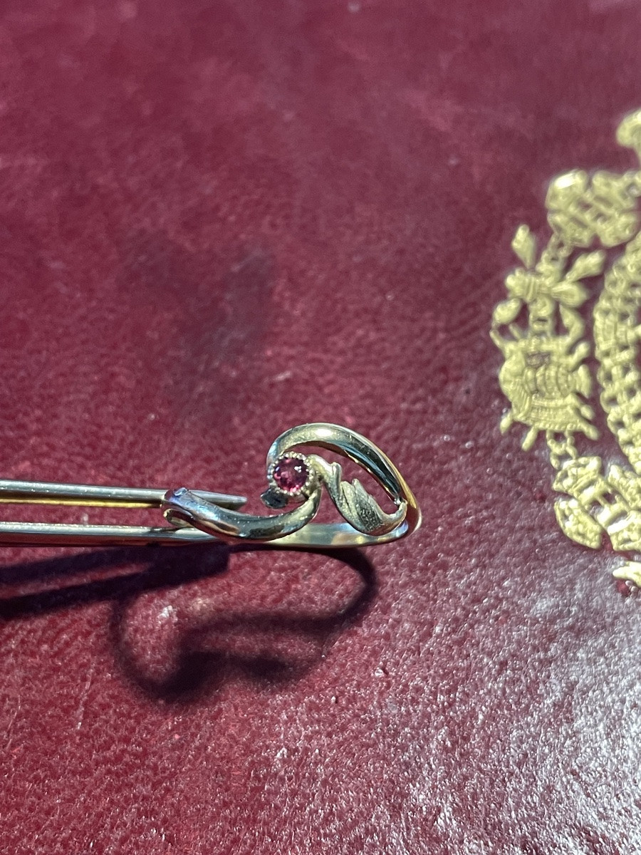 Bague or et rubis -photo-6