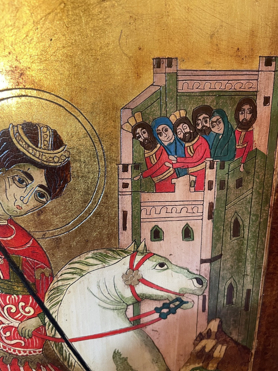 Icône cavalier et dragon -photo-2