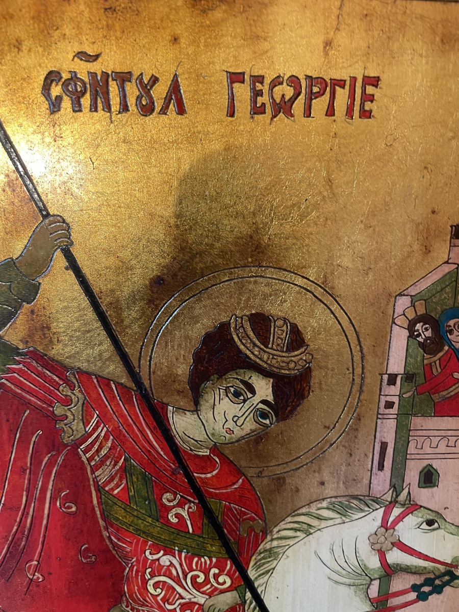 Icône cavalier et dragon -photo-6