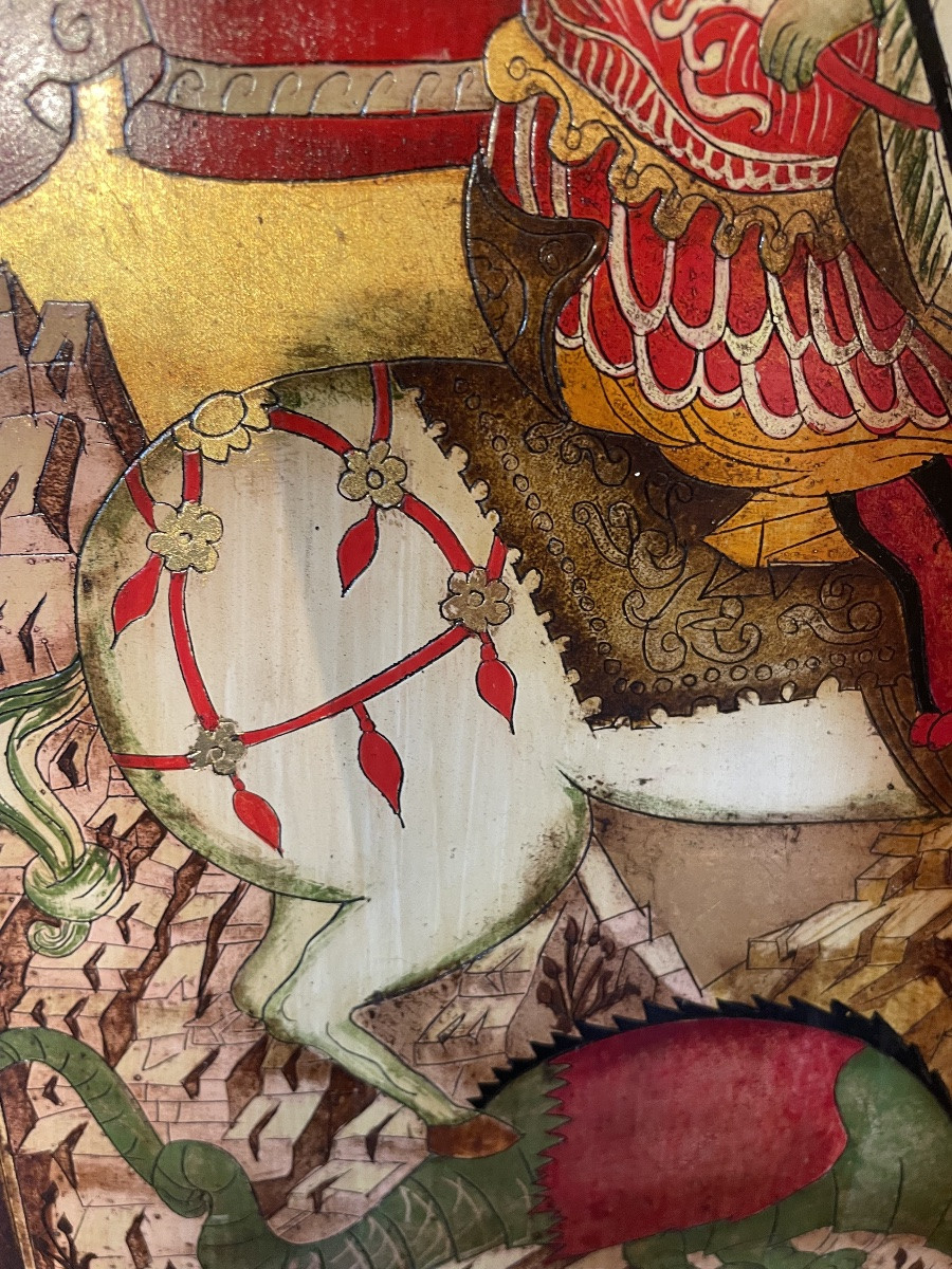 Icône cavalier et dragon -photo-8