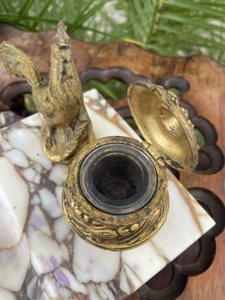 Encrier au coq -photo-2