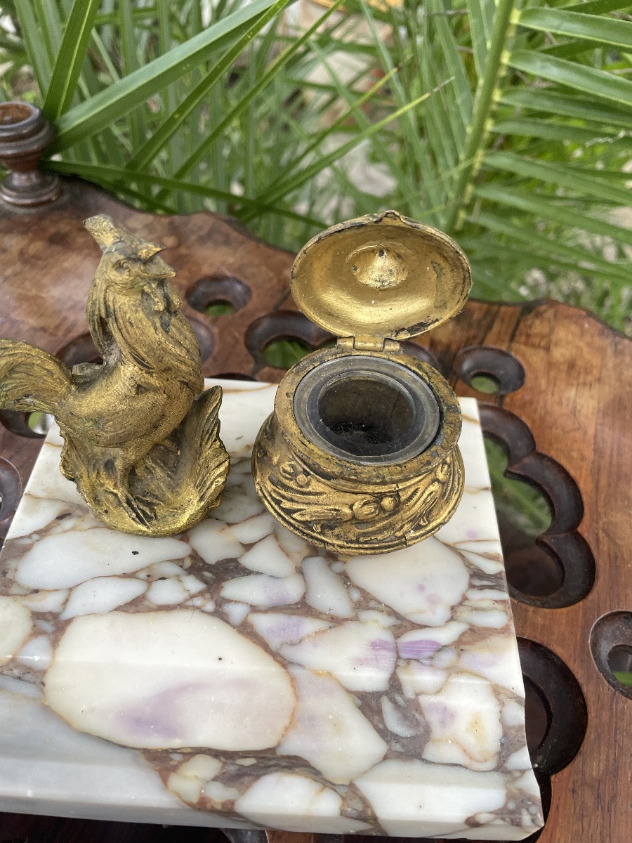 Encrier au coq -photo-3