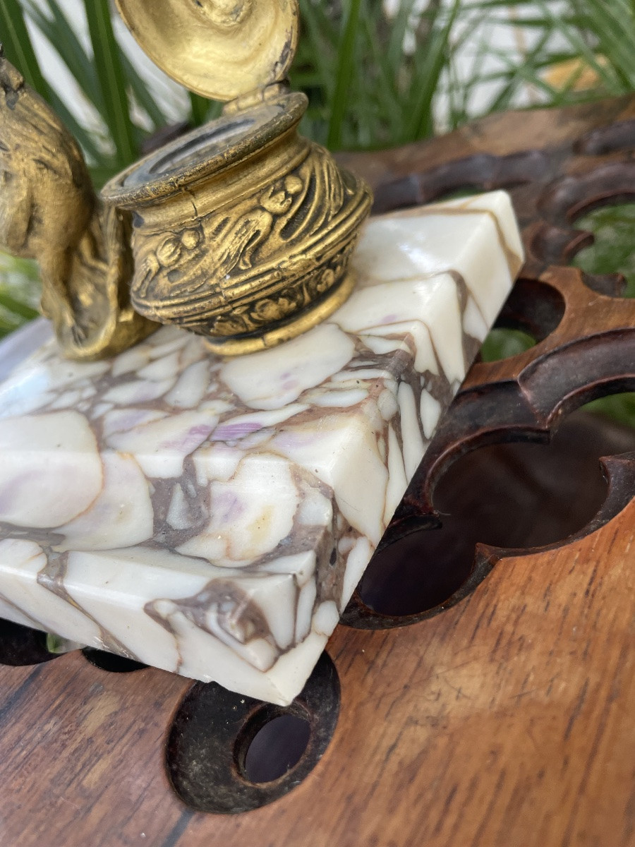 Encrier au coq -photo-1