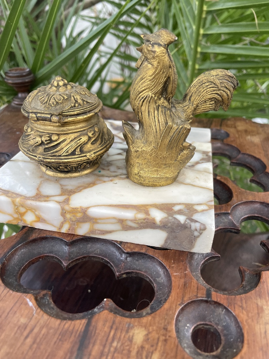 Encrier au coq -photo-4