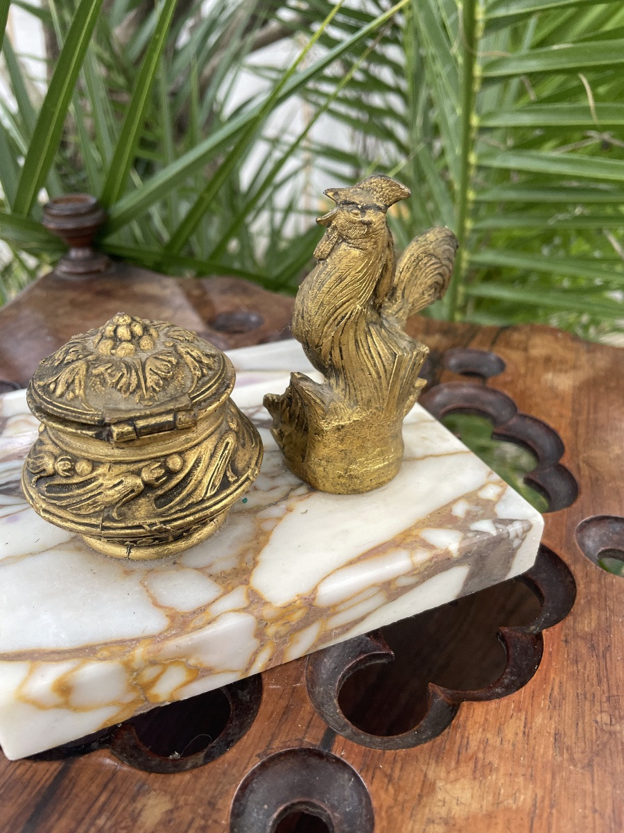 Encrier au coq -photo-5