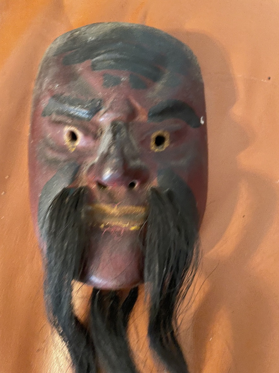 Masque japonais de théâtre No -photo-4