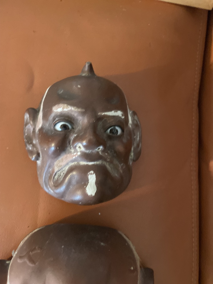 Série de trois masque de théâtre No -photo-4