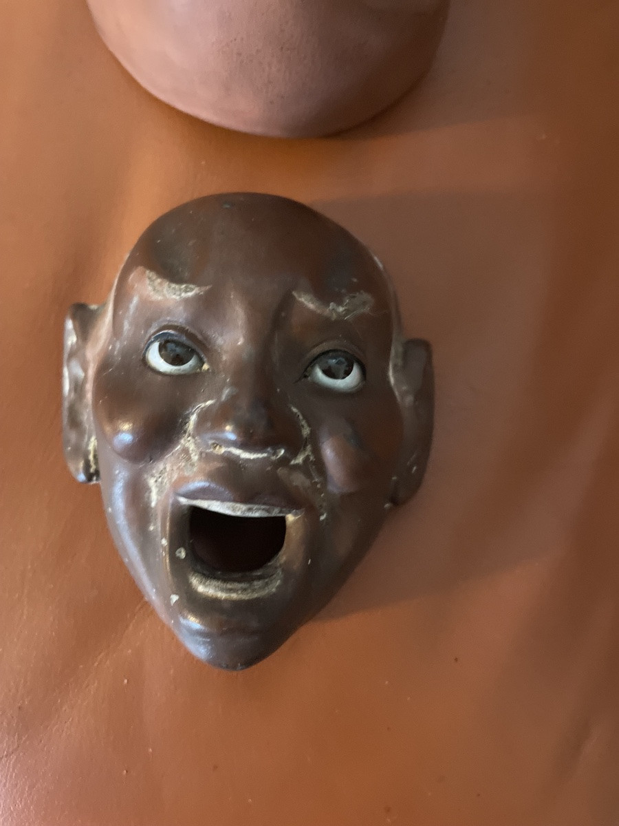 Série de trois masque de théâtre No -photo-5